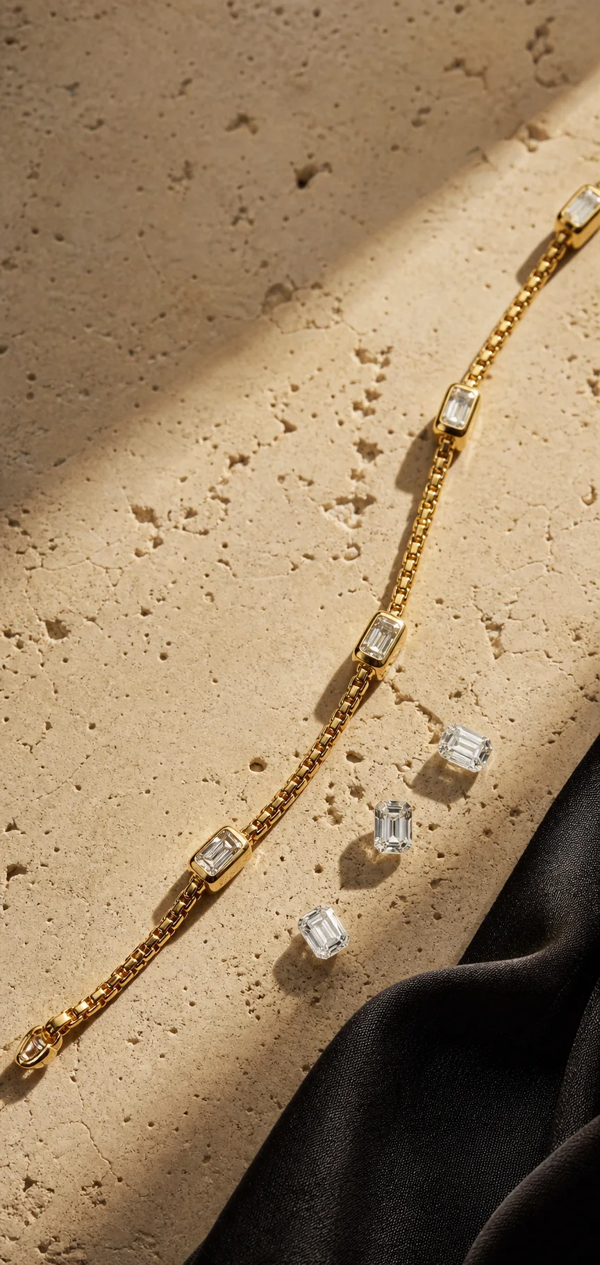 Tiara campaign chain bracelet
