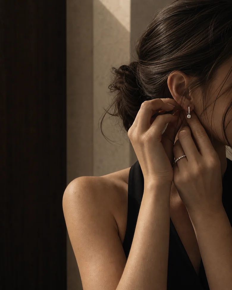Tiara campaign earrings